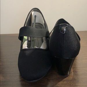Marbella - Janie Wedge |Black| Size 12 Wide